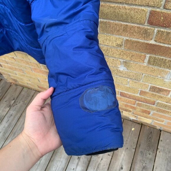 Vintage Club Monaco Puffer Jacket Blue Large - Picture 2 of 6